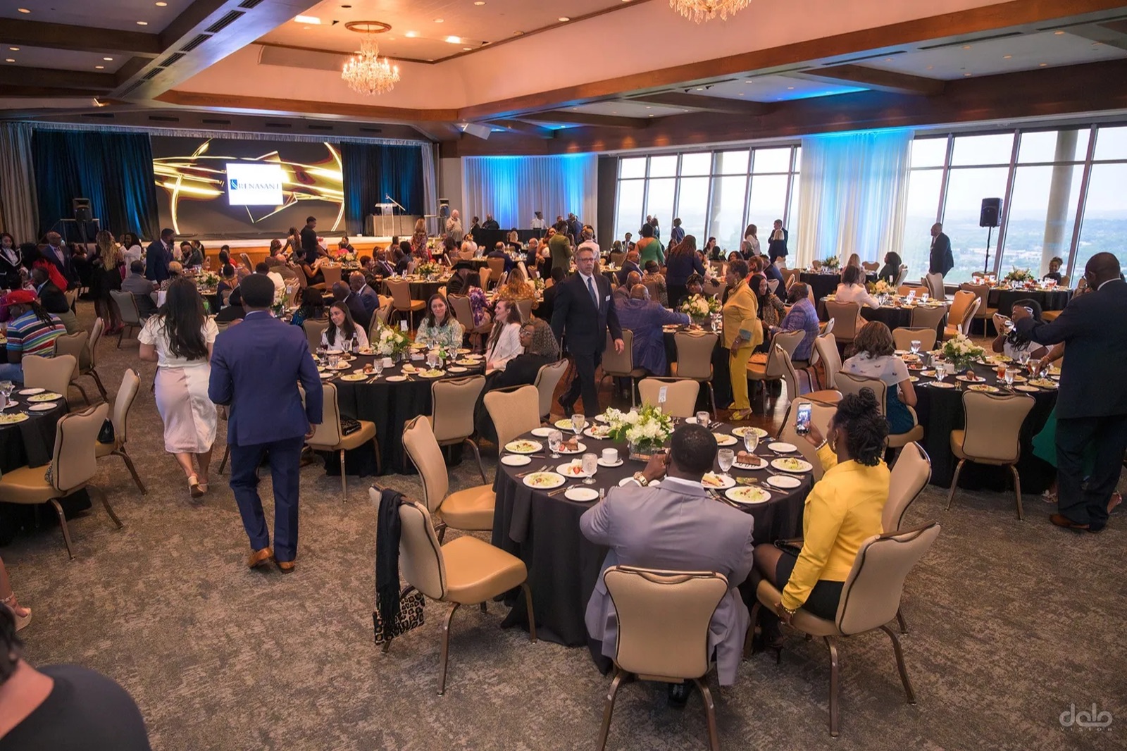 Dinner in the ballroom