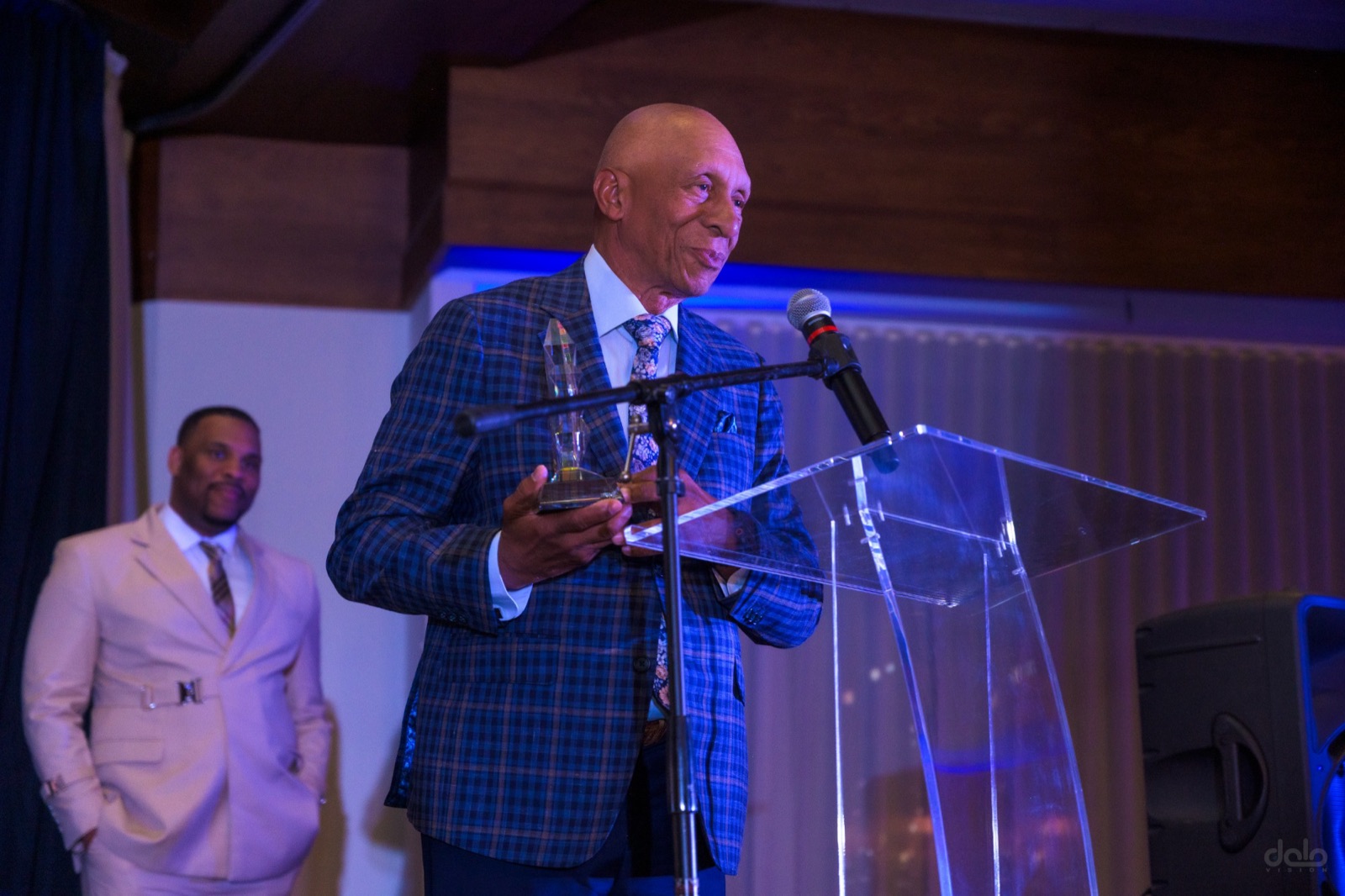 Accepting an award